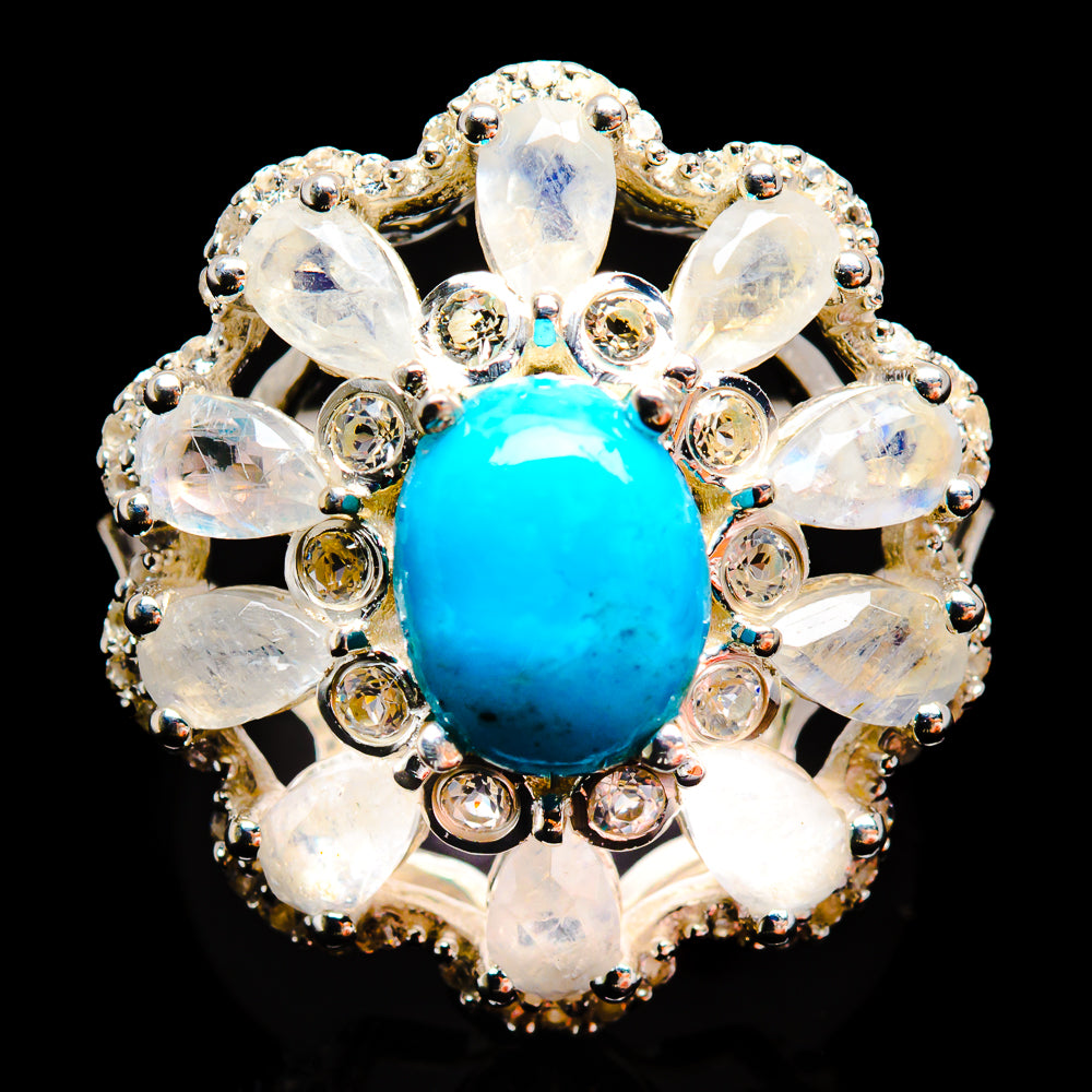 Turquoise Rings handcrafted by Ana Silver Co - R9086-TURQ-SIZE-8 - Photo 2