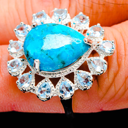 Turquoise Rings handcrafted by Ana Silver Co - R9220-TURQ-SIZE-8 - Photo 3