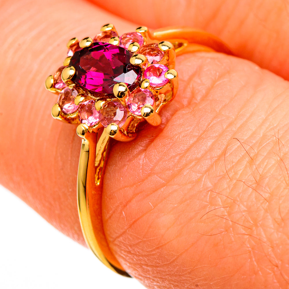 Rhodolite Garnet Rings handcrafted by Ana Silver Co - RING100518