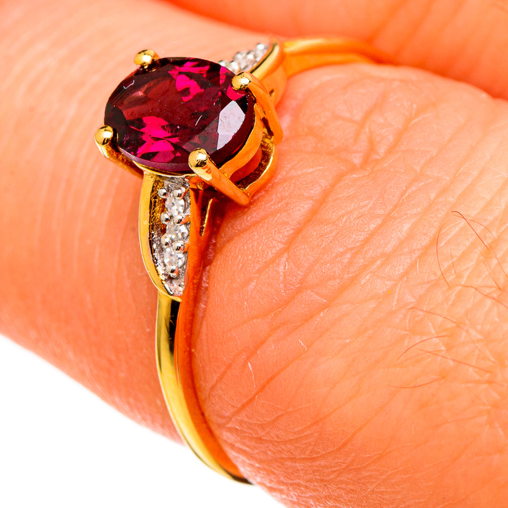 Rhodolite Garnet Rings handcrafted by Ana Silver Co - RING100519