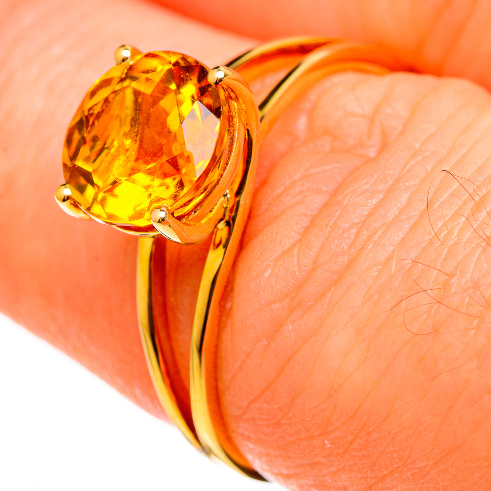 Mandarin Citrine Rings handcrafted by Ana Silver Co - RING100524