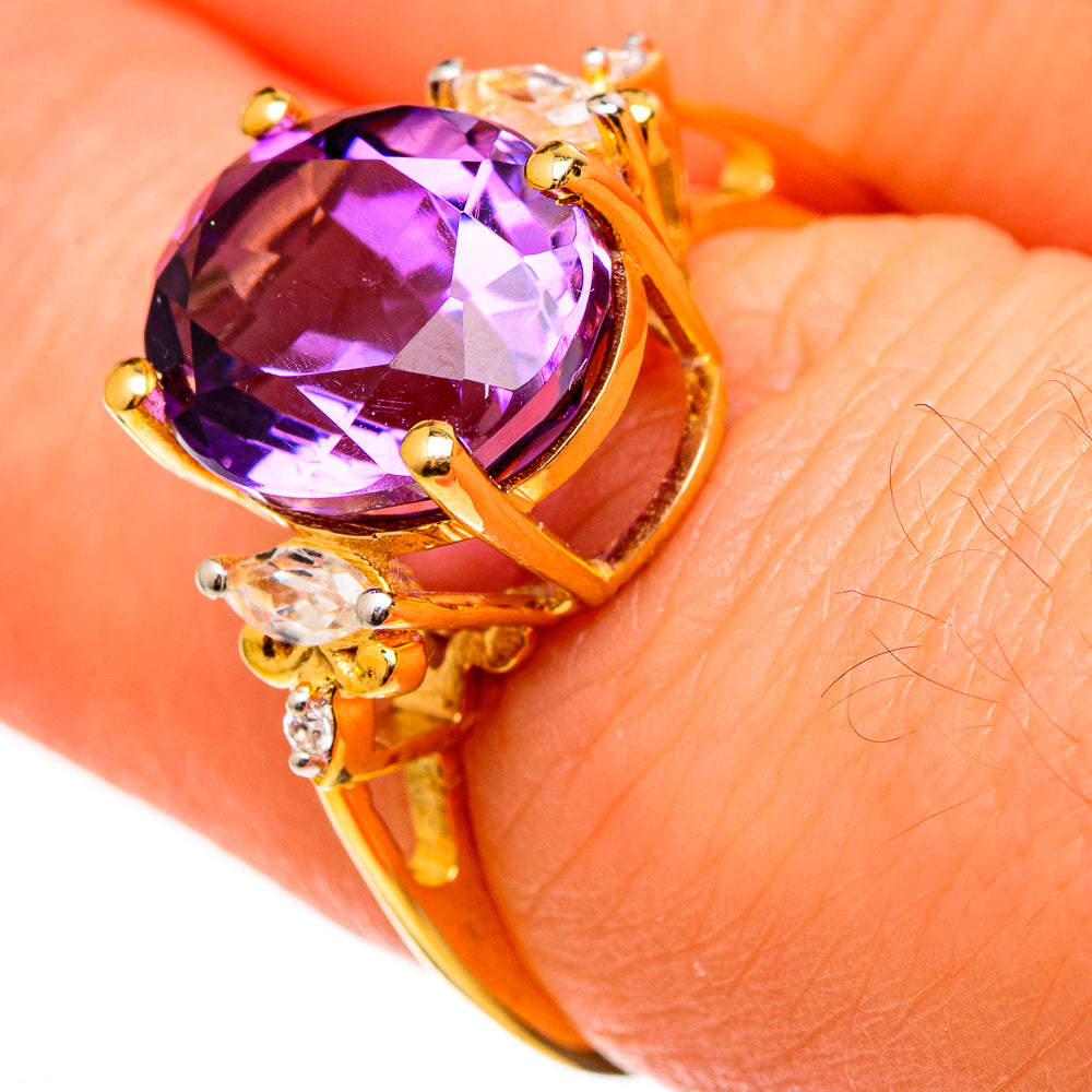 Amethyst Rings handcrafted by Ana Silver Co - RING100529