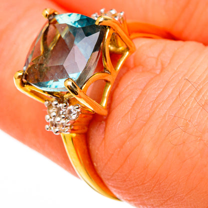 Blue Topaz Rings handcrafted by Ana Silver Co - RING100537