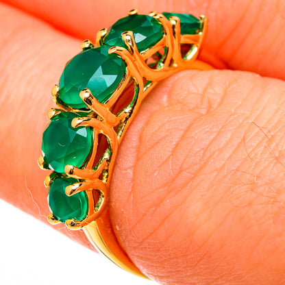 Green Onyx Rings handcrafted by Ana Silver Co - RING100538