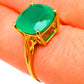 Green Onyx Rings handcrafted by Ana Silver Co - RING100541