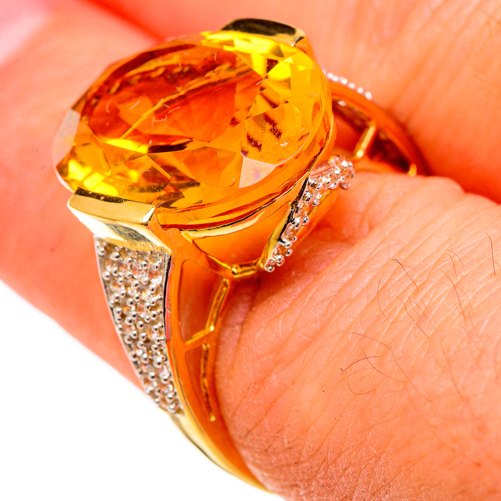 Citrine Rings handcrafted by Ana Silver Co - RING100554 - Photo 3