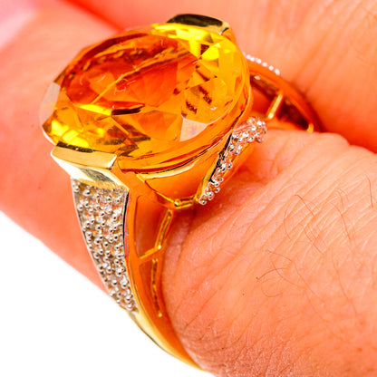 Citrine Rings handcrafted by Ana Silver Co - RING100554 - Photo 3