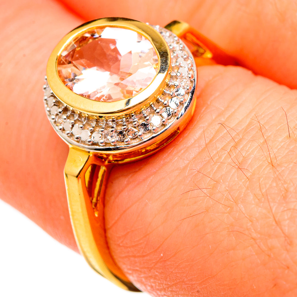 Morganite Rings handcrafted by Ana Silver Co - RING100555