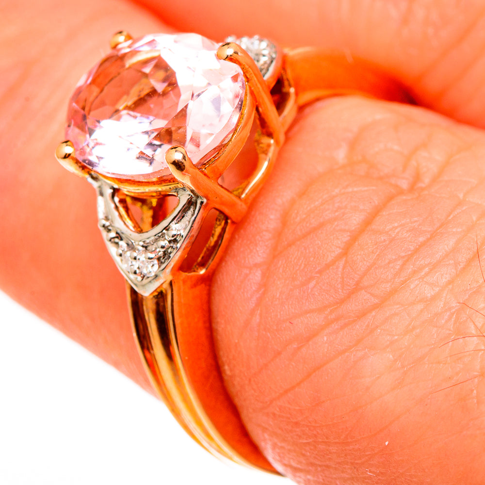 Morganite Rings handcrafted by Ana Silver Co - RING100556