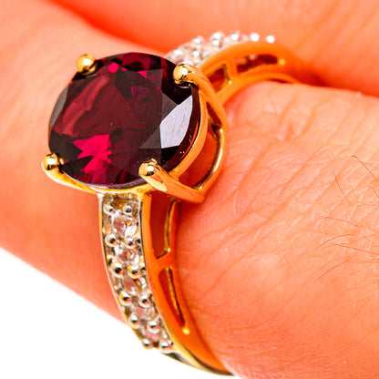Rhodolite Garnet Rings handcrafted by Ana Silver Co - RING100557