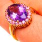 Amethyst Rings handcrafted by Ana Silver Co - RING100558