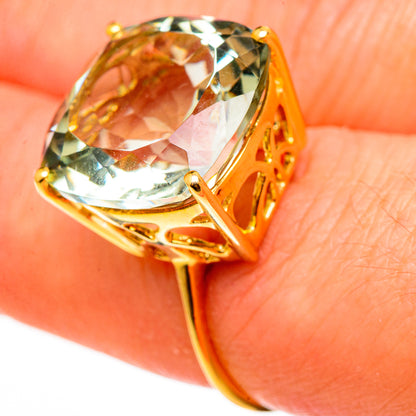 Green Amethyst Rings handcrafted by Ana Silver Co - RING100572 - Photo 3