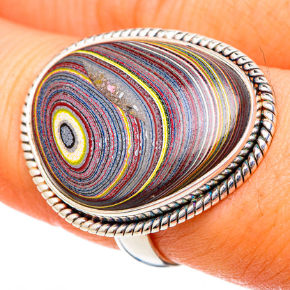 Fordite Rings handcrafted by Ana Silver Co - RING101813