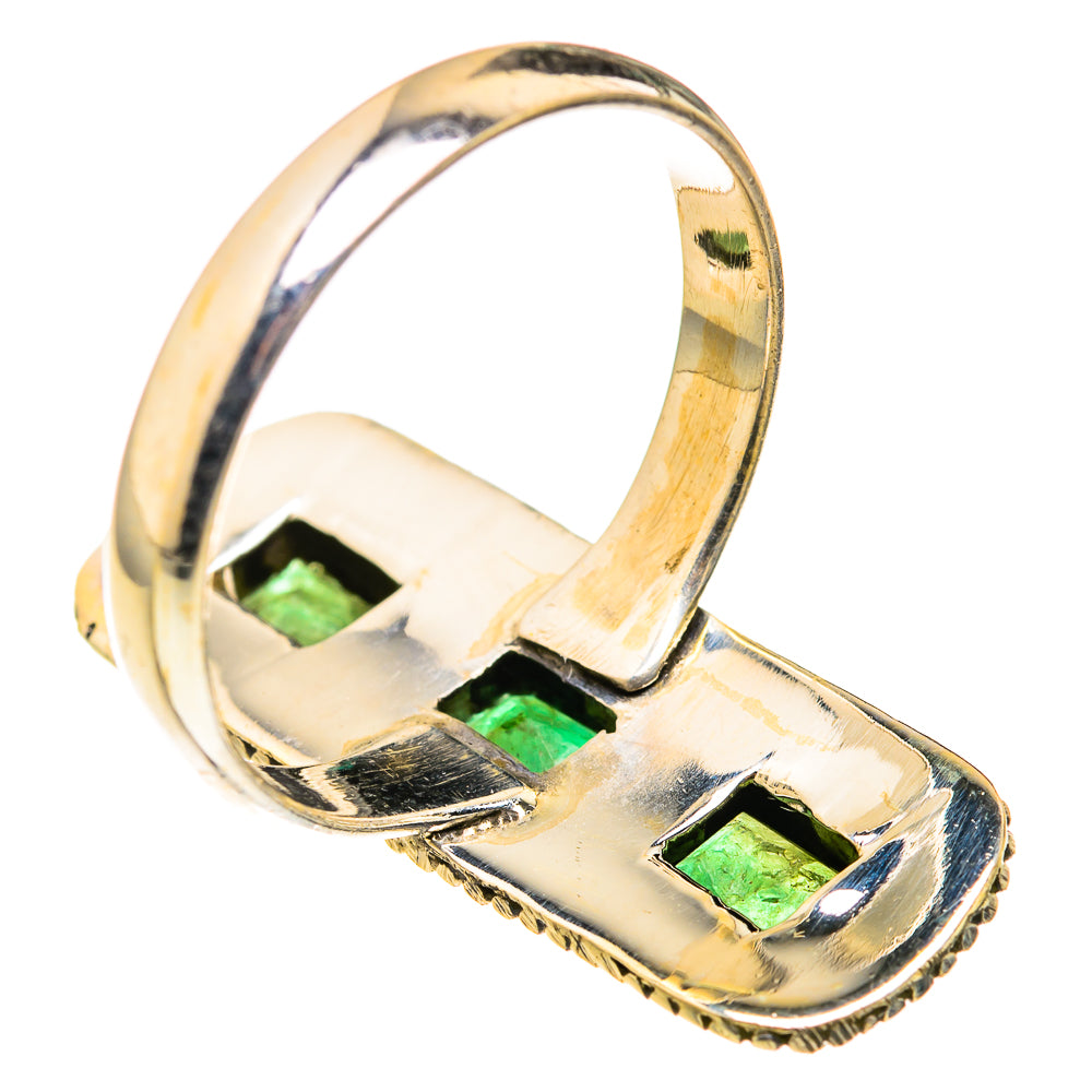 Zambian Emerald Rings handcrafted by Ana Silver Co - RING127209 - Photo 3
