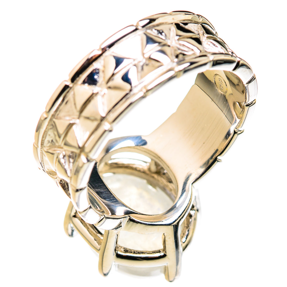 Rainbow Moonstone Rings handcrafted by Ana Silver Co - RING127220 - Photo 3