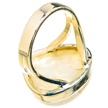 Rainbow Moonstone Rings handcrafted by Ana Silver Co - RING127247 - Photo 3
