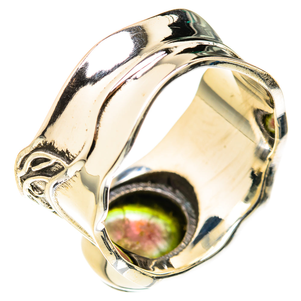 Watermelon Tourmaline Rings handcrafted by Ana Silver Co - RING127248 - Photo 3