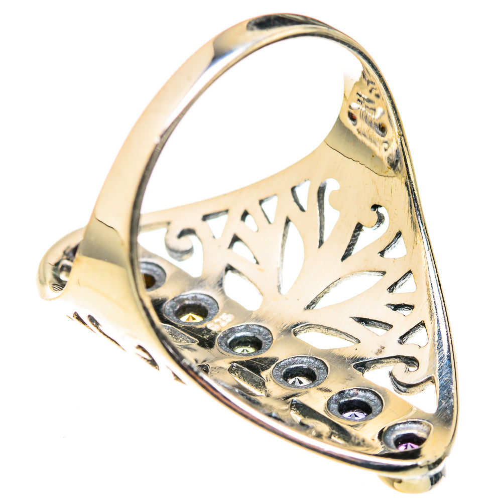 Multi-Stone Rainbow Chakra Rings handcrafted by Ana Silver Co - RING127249 - Photo 3