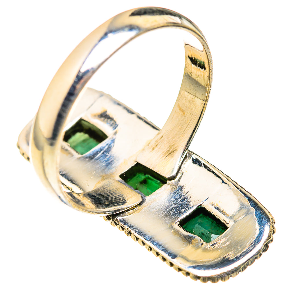 Zambian Emerald Rings handcrafted by Ana Silver Co - RING127277 - Photo 3