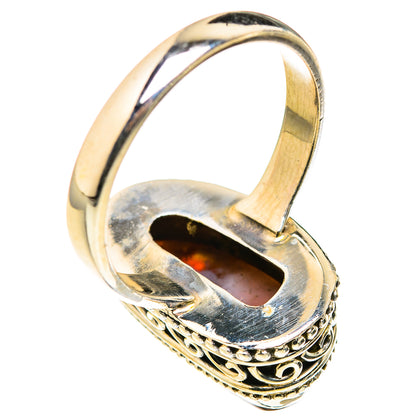 Mexican Fire Agate Rings handcrafted by Ana Silver Co - RING127279 - Photo 3