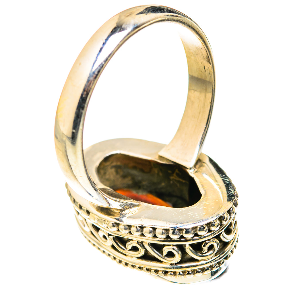 Mexican Fire Agate Rings handcrafted by Ana Silver Co - RING127280 - Photo 3