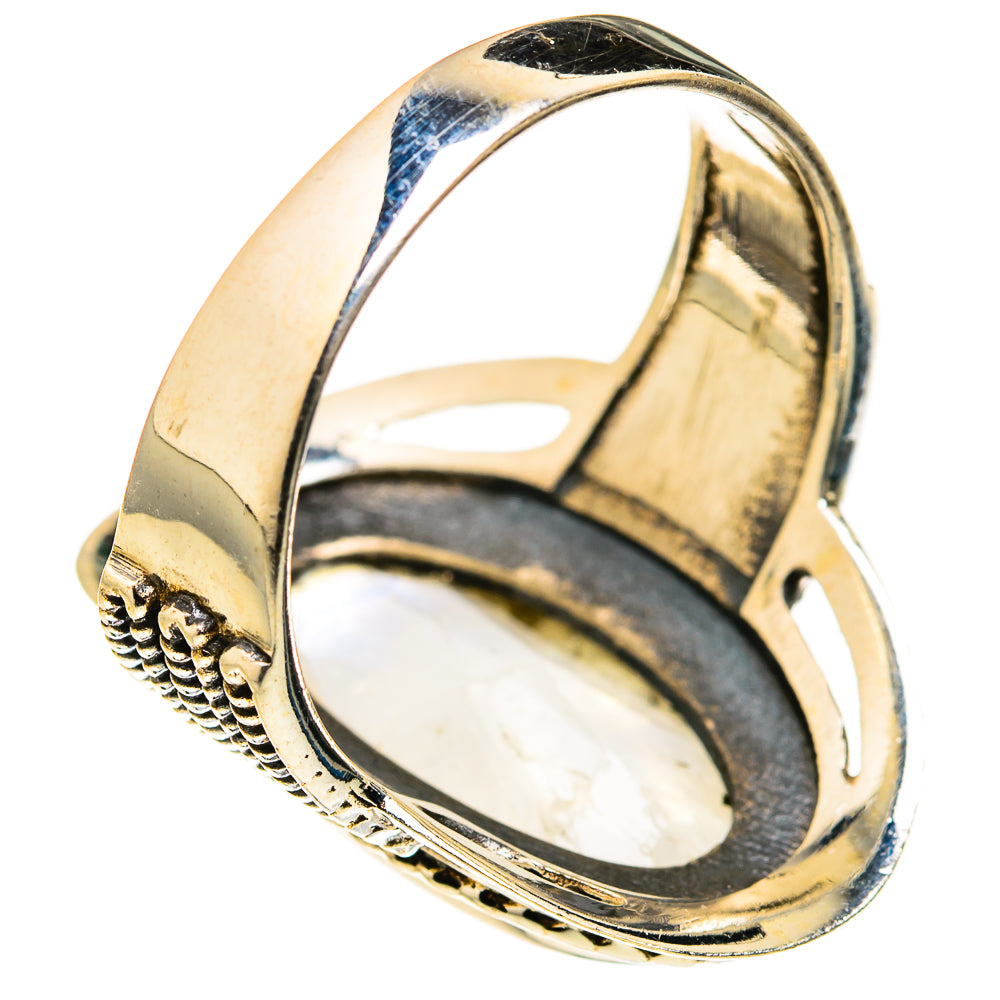 Rainbow Moonstone Rings handcrafted by Ana Silver Co - RING127284 - Photo 3