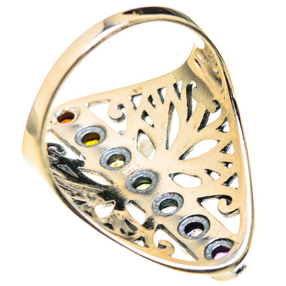 Multi-Stone Rainbow Chakra Rings handcrafted by Ana Silver Co - RING127285 - Photo 3