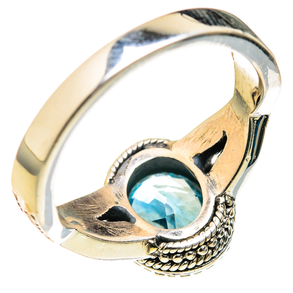 Blue Topaz Rings handcrafted by Ana Silver Co - RING127292 - Photo 3