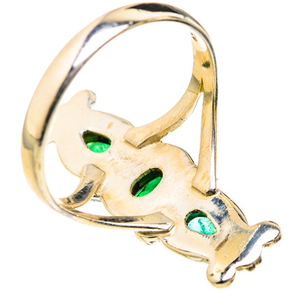 Zambian Emerald Rings handcrafted by Ana Silver Co - RING127297 - Photo 3