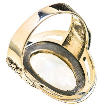 Rainbow Moonstone Rings handcrafted by Ana Silver Co - RING127302 - Photo 3
