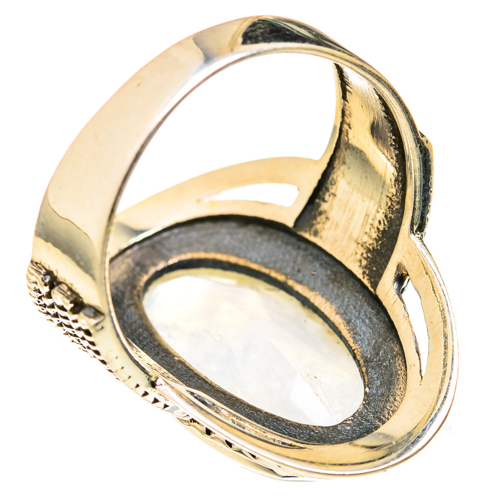 Rainbow Moonstone Rings handcrafted by Ana Silver Co - RING127321 - Photo 3