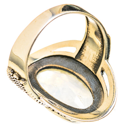 Rainbow Moonstone Rings handcrafted by Ana Silver Co - RING127321 - Photo 3