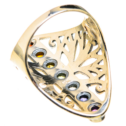 Multi-Stone Rainbow Chakra Rings handcrafted by Ana Silver Co - RING127322 - Photo 3