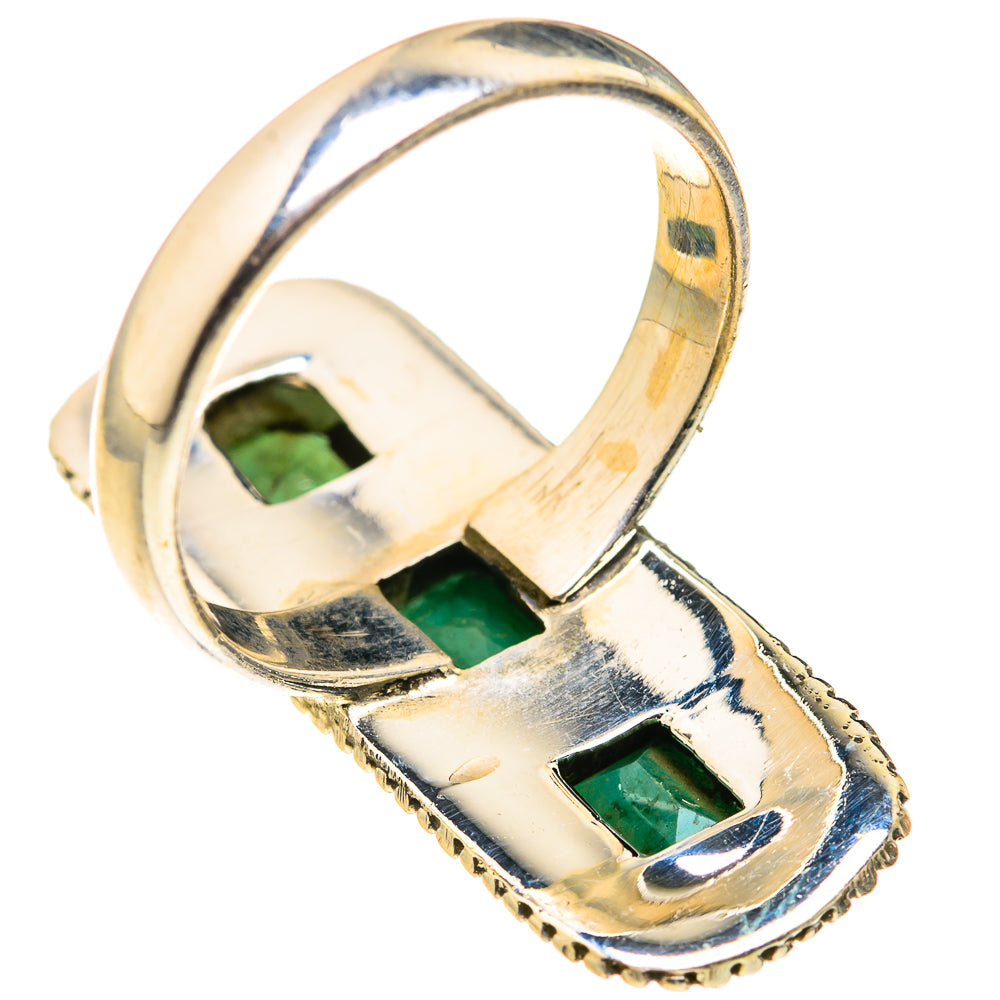 Zambian Emerald Rings handcrafted by Ana Silver Co - RING127332 - Photo 3