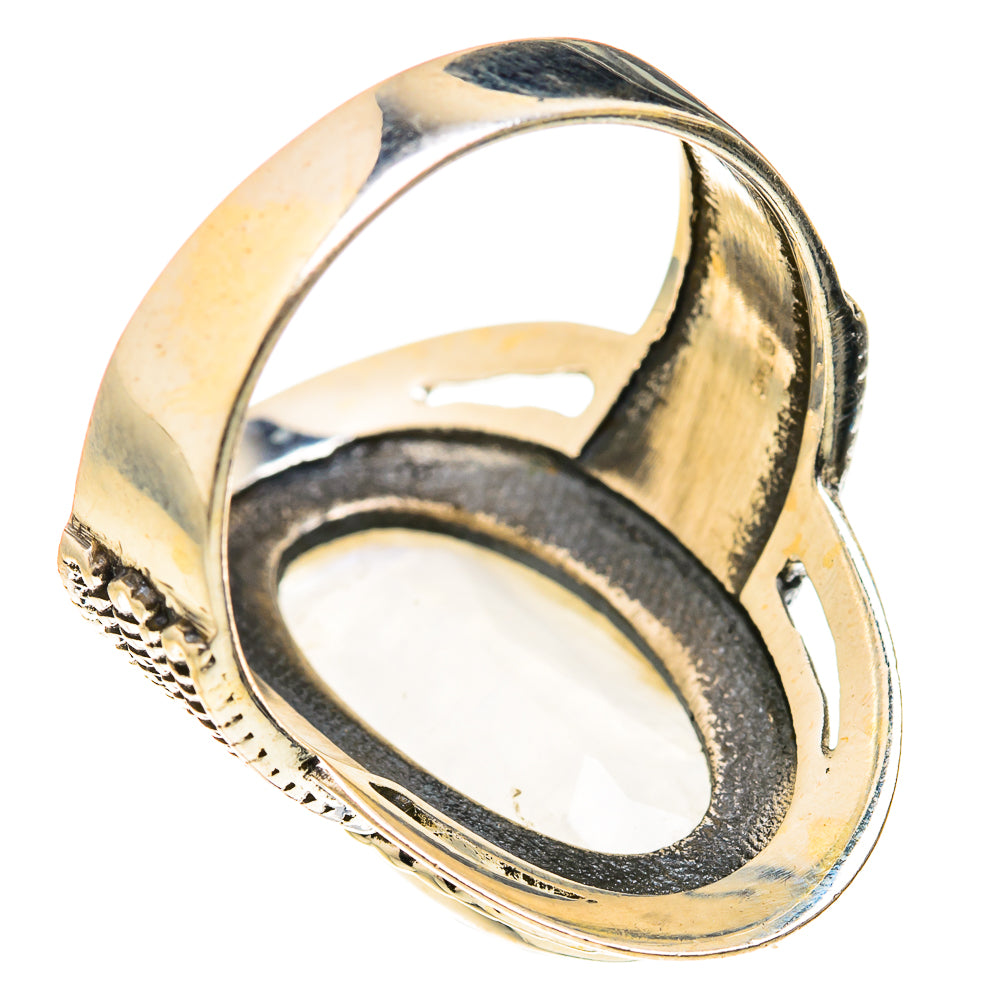 Rainbow Moonstone Rings handcrafted by Ana Silver Co - RING127334 - Photo 3