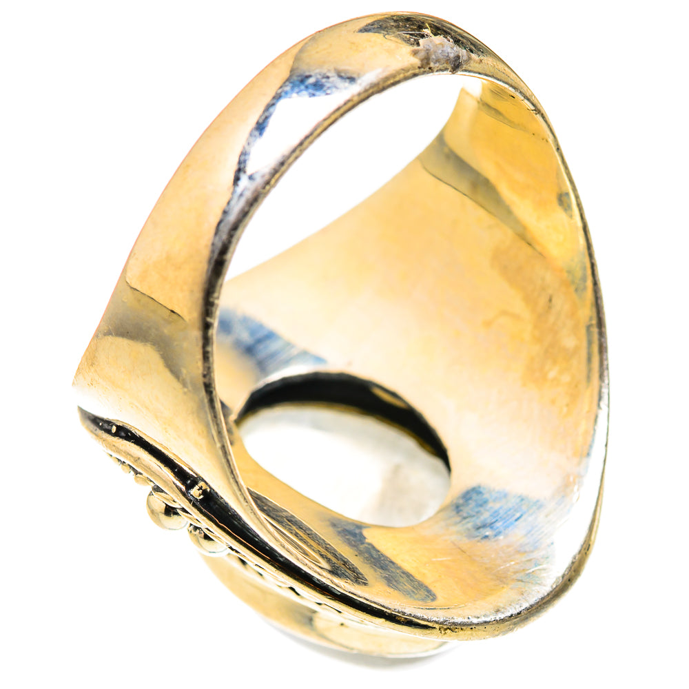 Rainbow Moonstone Rings handcrafted by Ana Silver Co - RING127348 - Photo 3