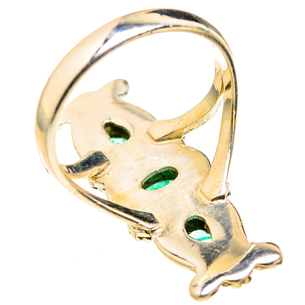 Zambian Emerald Rings handcrafted by Ana Silver Co - RING127355 - Photo 3