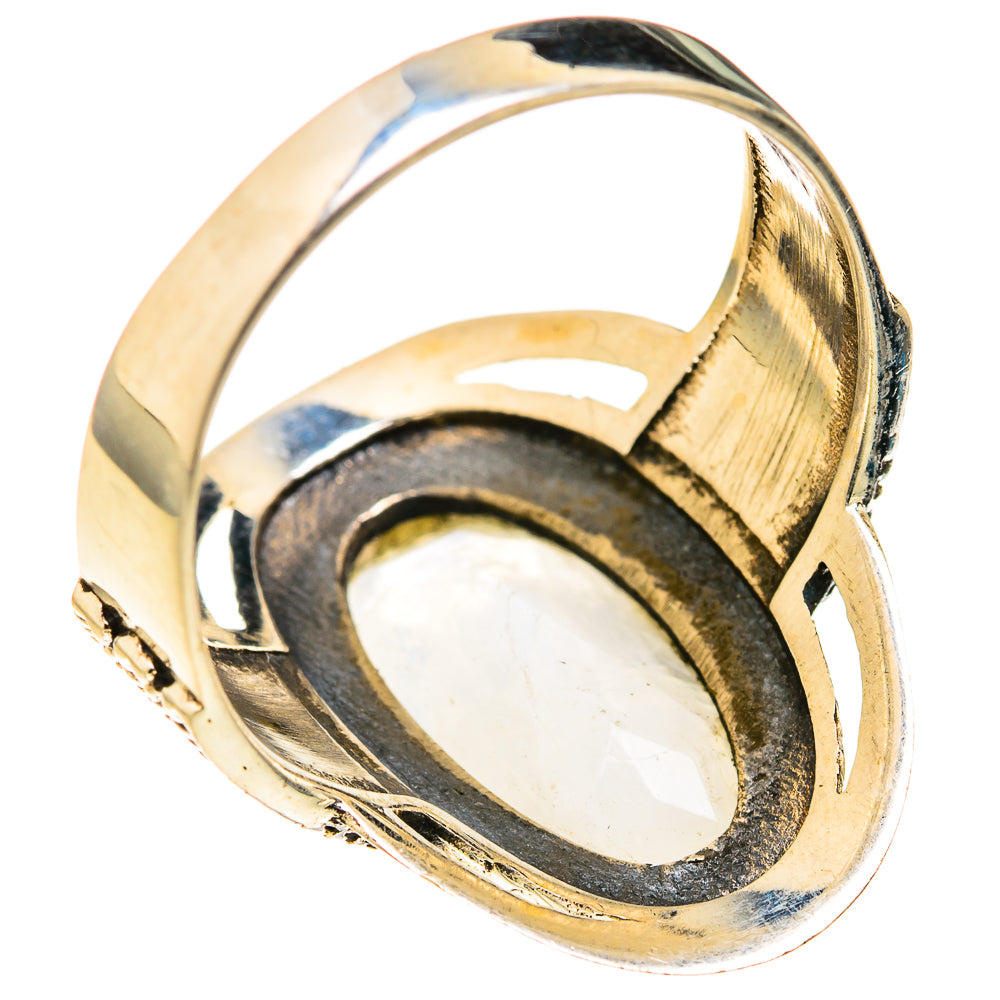 Rainbow Moonstone Rings handcrafted by Ana Silver Co - RING127369 - Photo 3