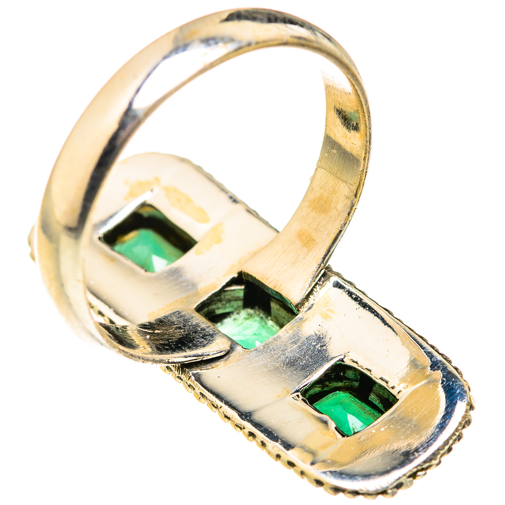Zambian Emerald Rings handcrafted by Ana Silver Co - RING127379 - Photo 3