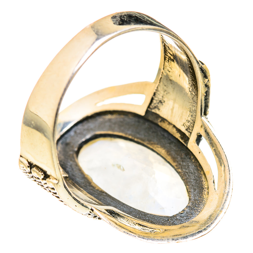 Rainbow Moonstone Rings handcrafted by Ana Silver Co - RING127381 - Photo 3