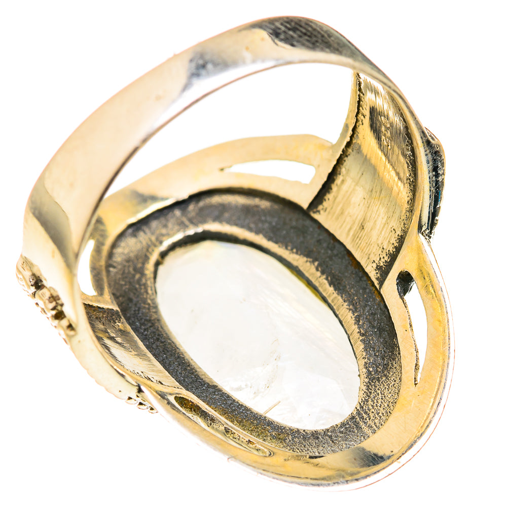 Rainbow Moonstone Rings handcrafted by Ana Silver Co - RING127394 - Photo 3