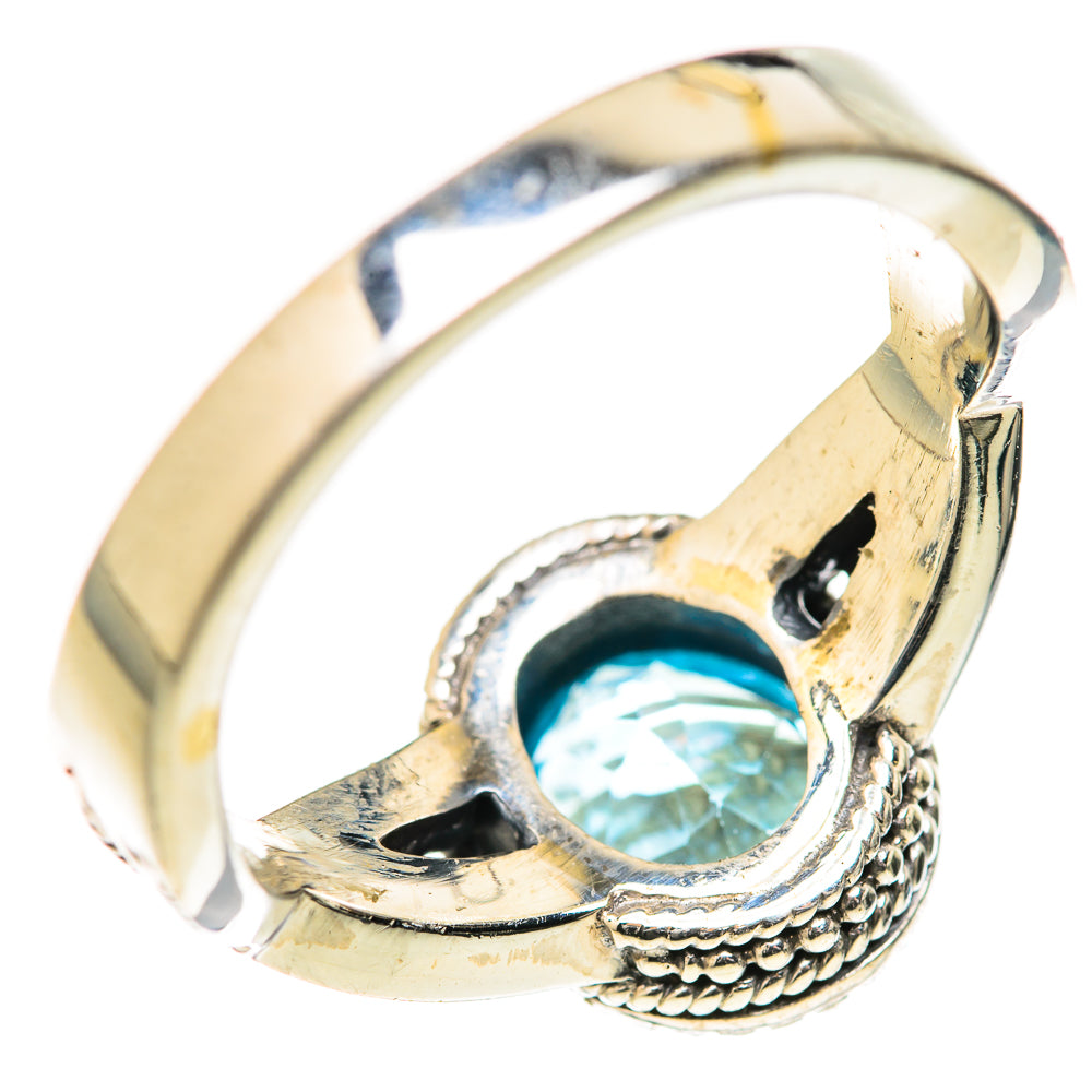 Blue Topaz Rings handcrafted by Ana Silver Co - RING127607 - Photo 3