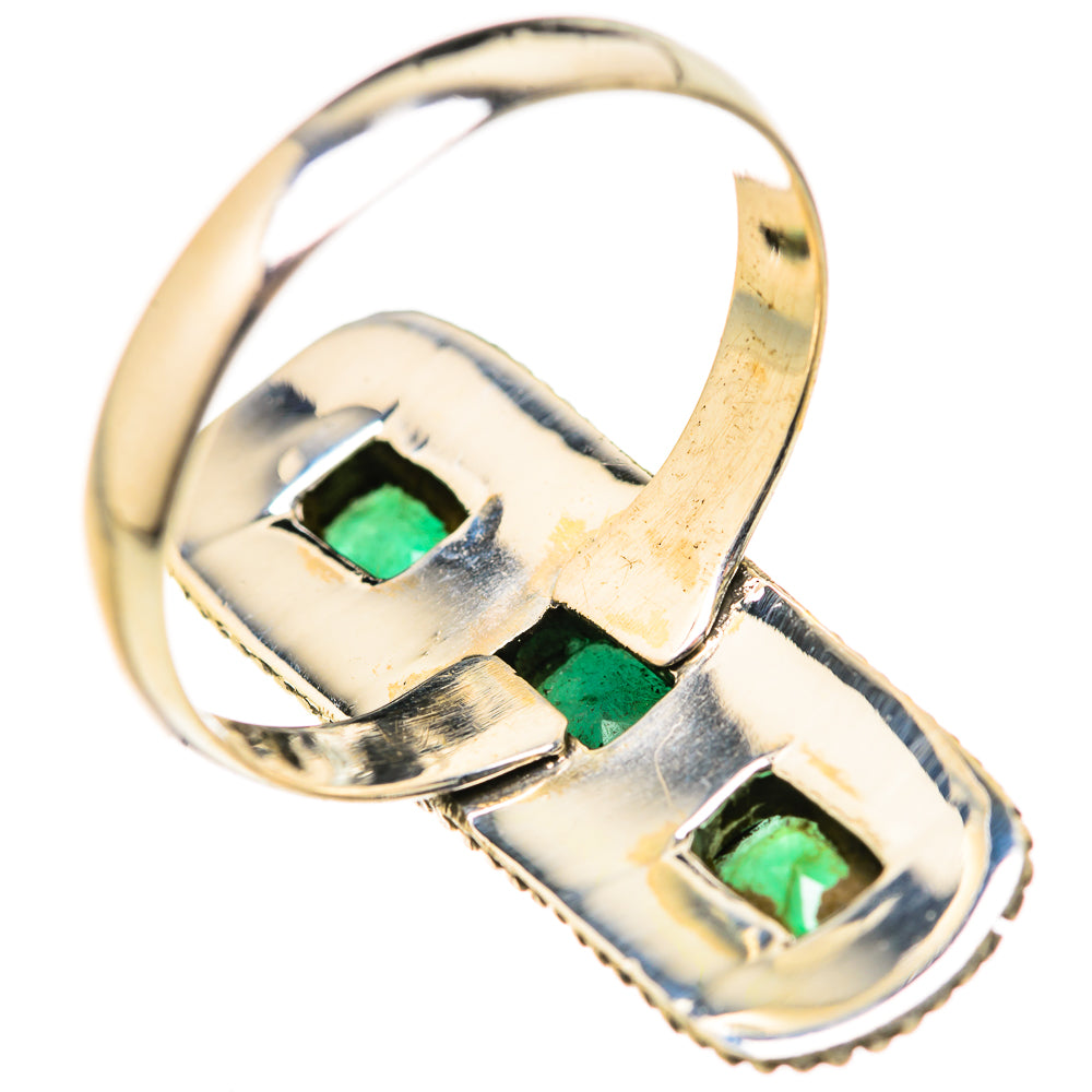 Zambian Emerald Rings handcrafted by Ana Silver Co - RING127636 - Photo 3