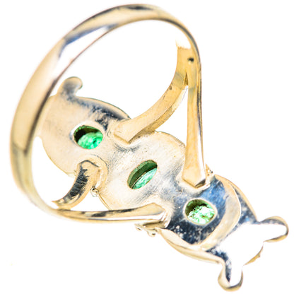 Zambian Emerald Rings handcrafted by Ana Silver Co - RING127661 - Photo 3