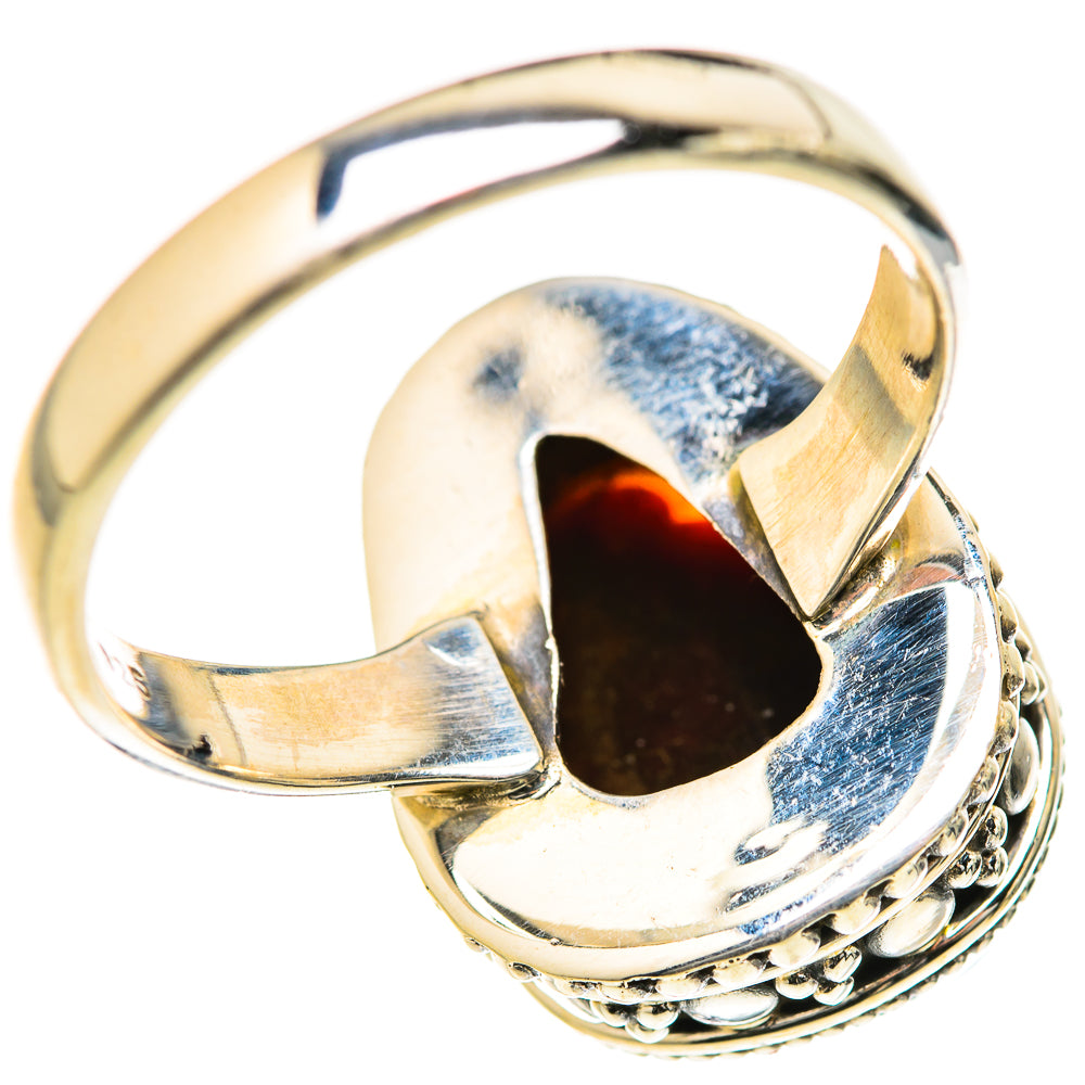 Mexican Fire Agate Rings handcrafted by Ana Silver Co - RING127663 - Photo 3