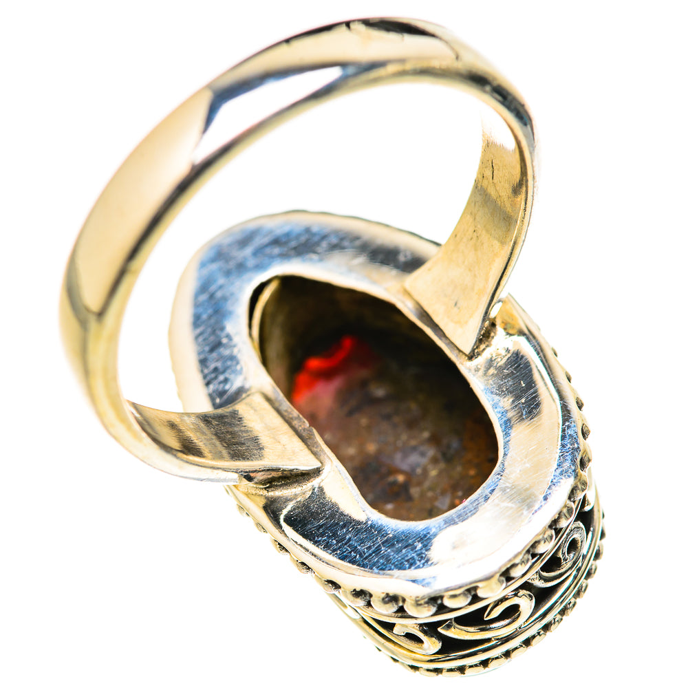 Mexican Fire Agate Rings handcrafted by Ana Silver Co - RING127664 - Photo 3