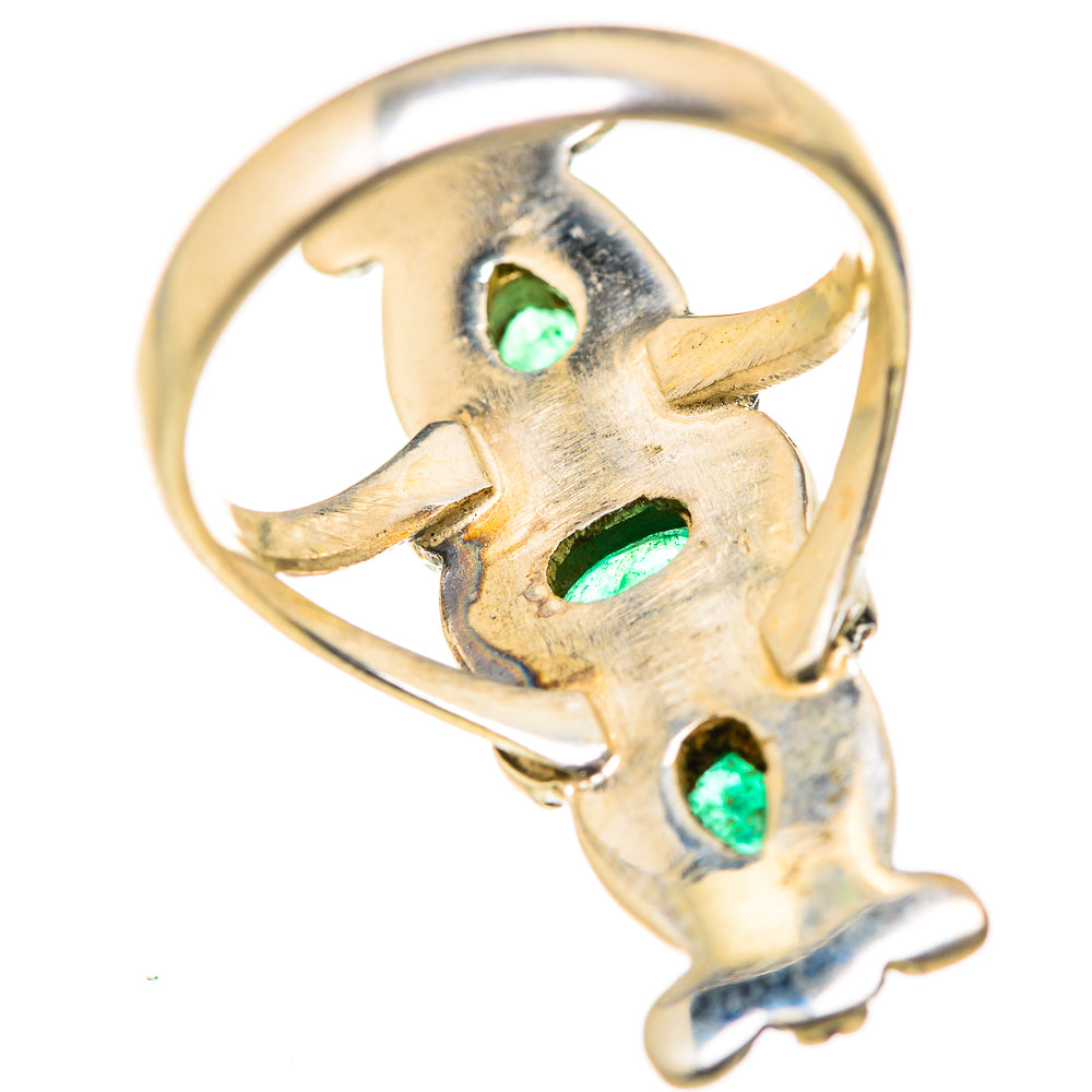 Zambian Emerald Rings handcrafted by Ana Silver Co - RING127686 - Photo 3
