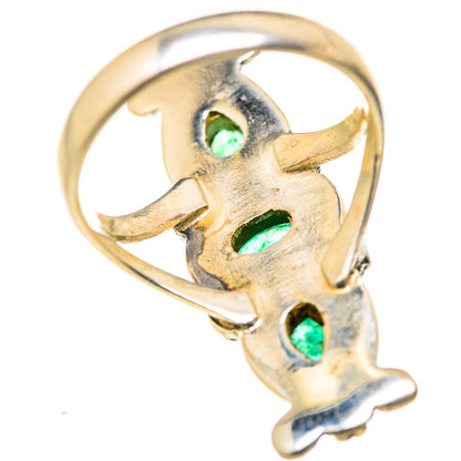 Zambian Emerald Rings handcrafted by Ana Silver Co - RING127686 - Photo 3