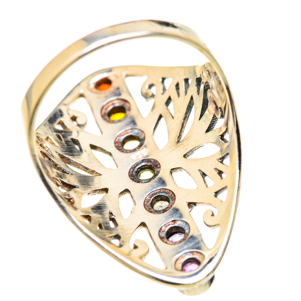 Multi-Stone Rainbow Chakra Rings handcrafted by Ana Silver Co - RING127694 - Photo 3
