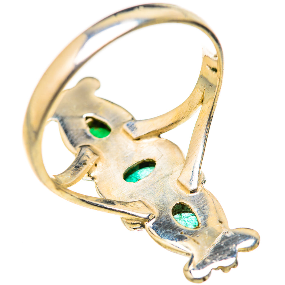Zambian Emerald Rings handcrafted by Ana Silver Co - RING127710 - Photo 3